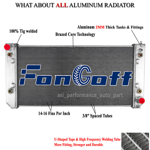Row aluminum radiator - radiator, for